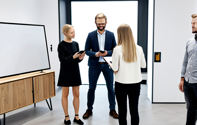 시장 기회 평가의 최신 기법 소개 - **Prompt:** "A focused market researcher using Brandwatch on a laptop in a bright, modern Stockholm ...