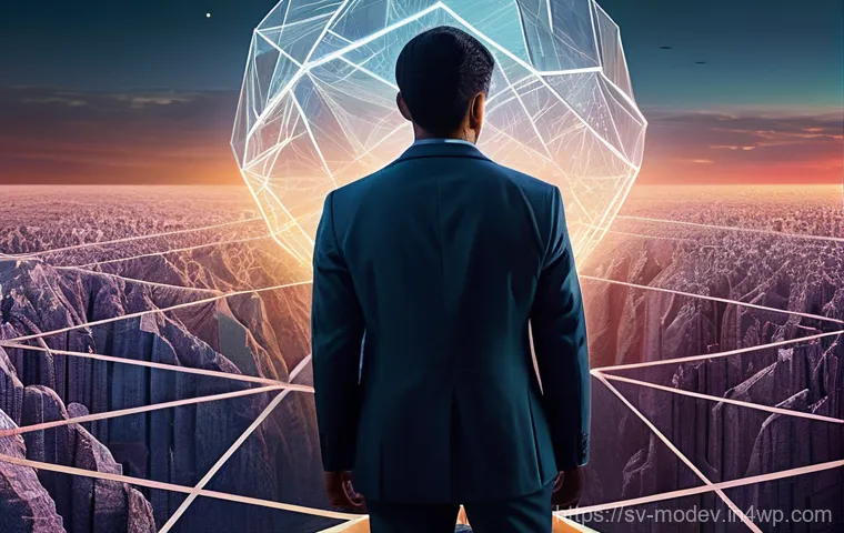 시장 기회 평가 모델의 변동성 분석 - **Prompt:** A calm and determined individual, dressed in smart, contemporary business attire, stands...